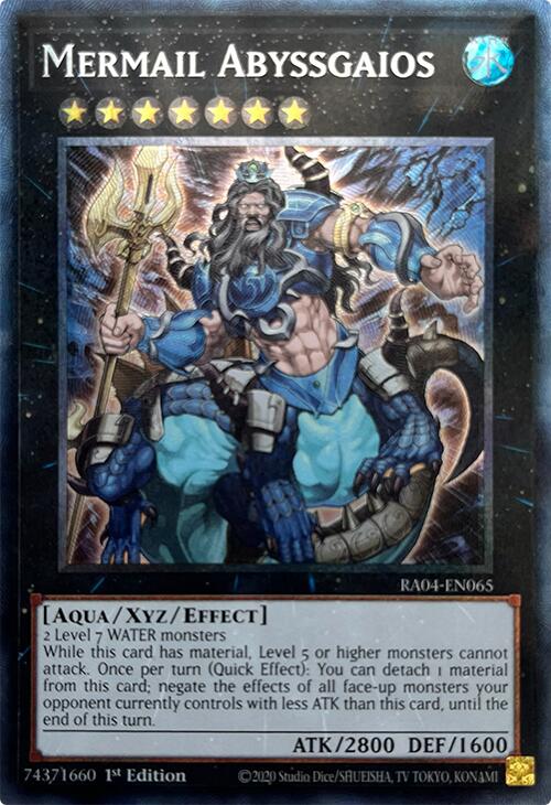 Mermail Abyssgaios [RA04-EN065] Prismatic Collector's Rare | Mega City Incorporated