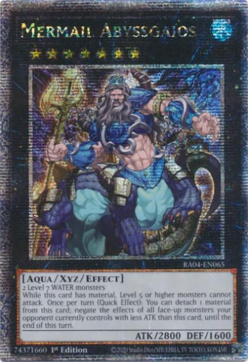 Mermail Abyssgaios [RA04-EN065] Quarter Century Secret Rare | Mega City Incorporated