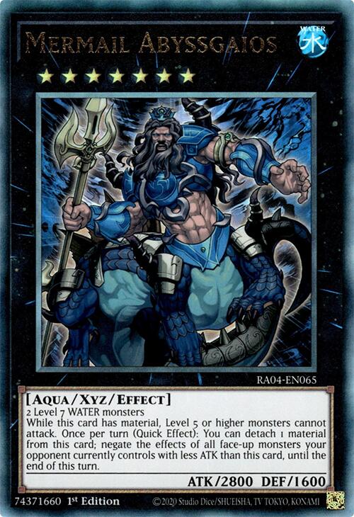 Mermail Abyssgaios [RA04-EN065] Prismatic Ultimate Rare | Mega City Incorporated