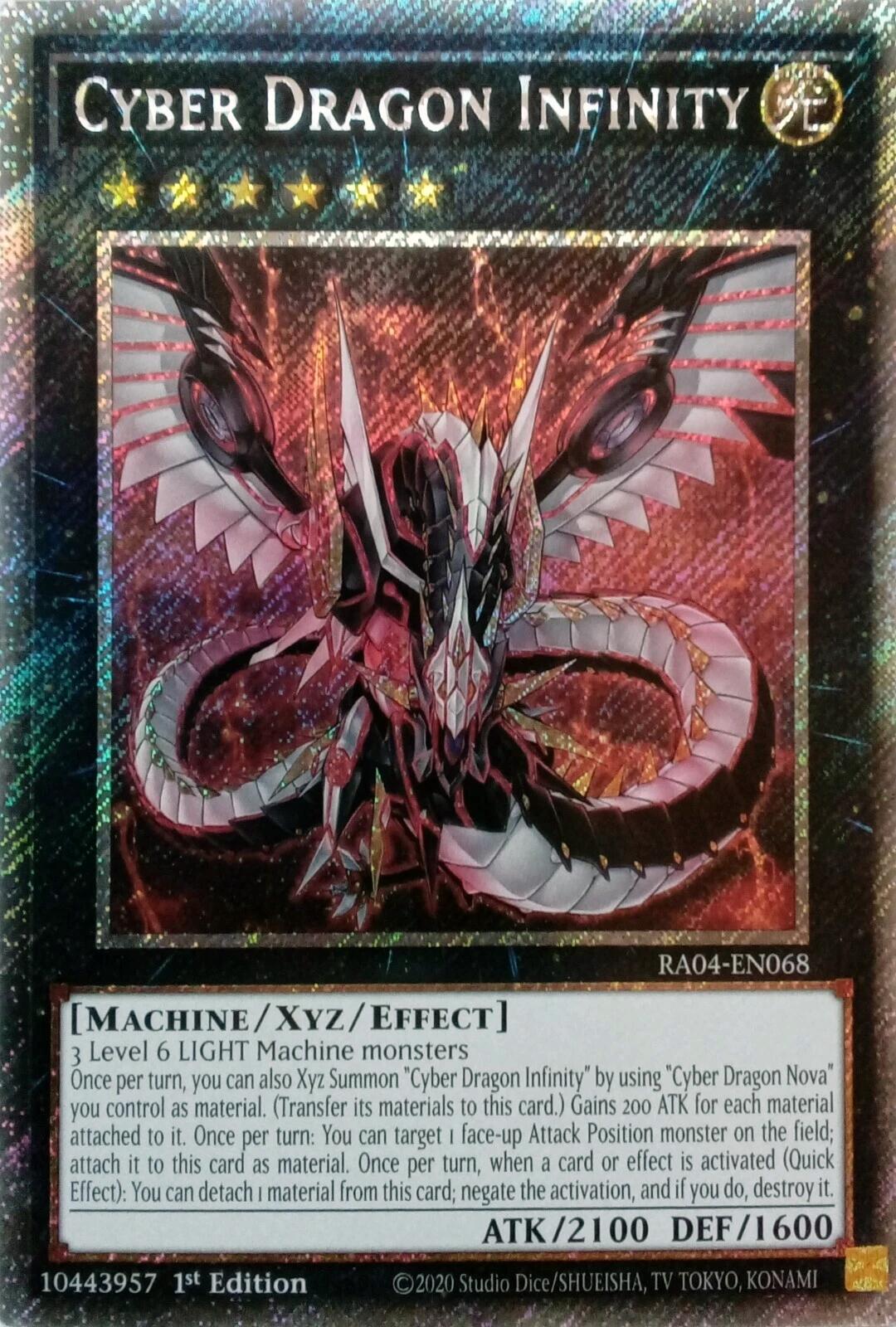 Cyber Dragon Infinity [RA04-EN068] Platinum Secret Rare | Mega City Incorporated