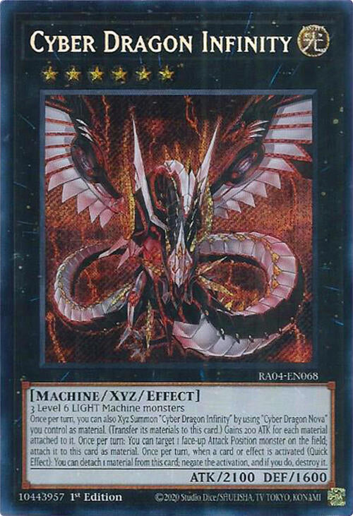 Cyber Dragon Infinity [RA04-EN068] Secret Rare | Mega City Incorporated