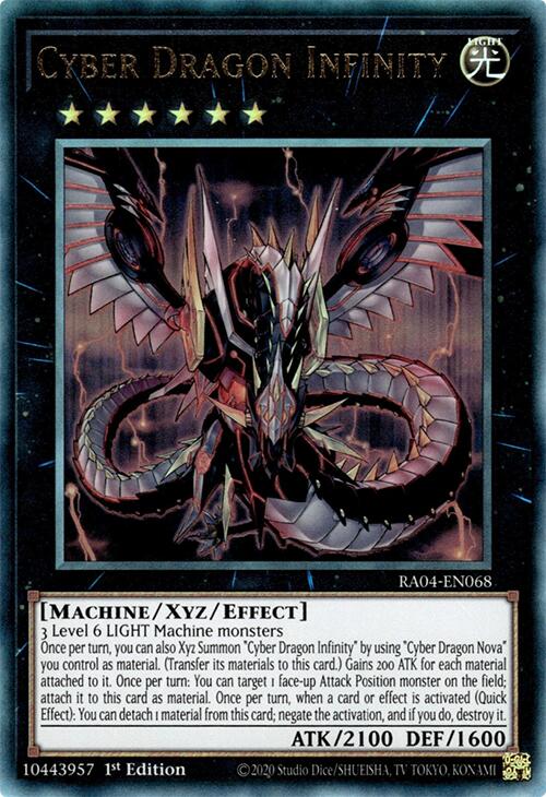 Cyber Dragon Infinity [RA04-EN068] Prismatic Ultimate Rare | Mega City Incorporated