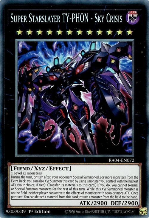 Super Starslayer TY-PHON - Sky Crisis [RA04-EN072] Prismatic Collector's Rare | Mega City Incorporated