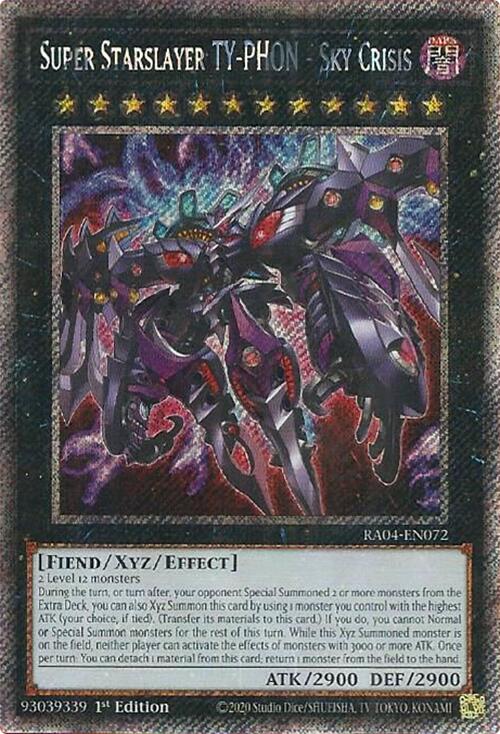 Super Starslayer TY-PHON - Sky Crisis [RA04-EN072] Platinum Secret Rare | Mega City Incorporated