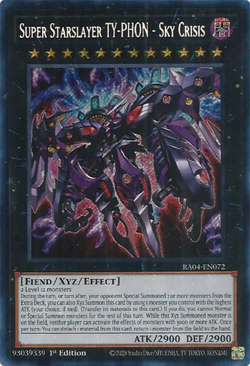 Super Starslayer TY-PHON - Sky Crisis [RA04-EN072] Secret Rare | Mega City Incorporated
