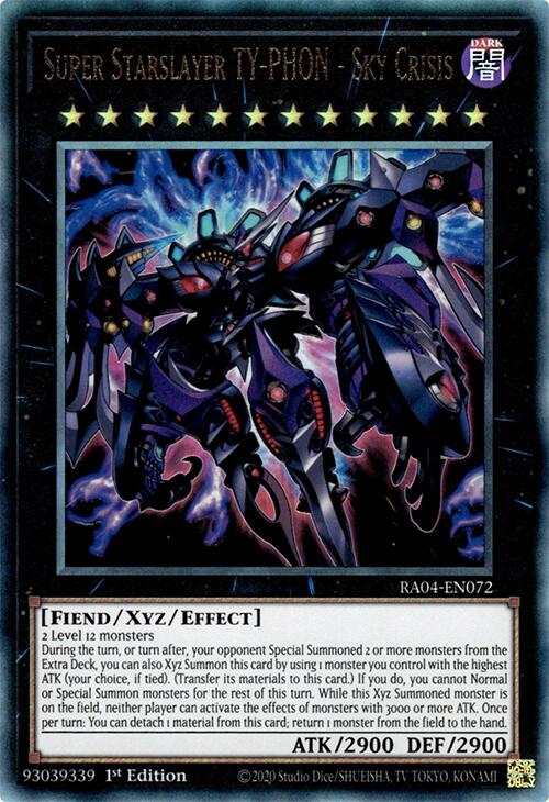 Super Starslayer TY-PHON - Sky Crisis [RA04-EN072] Prismatic Ultimate Rare | Mega City Incorporated