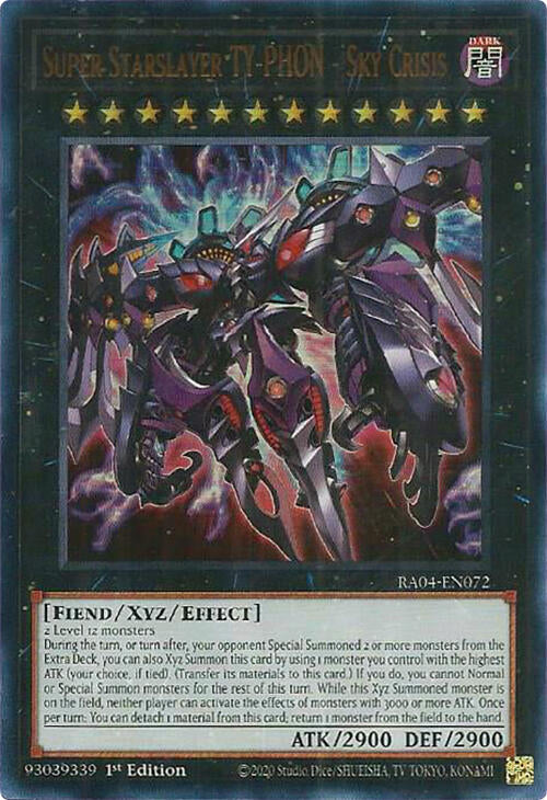 Super Starslayer TY-PHON - Sky Crisis [RA04-EN072] Ultra Rare | Mega City Incorporated