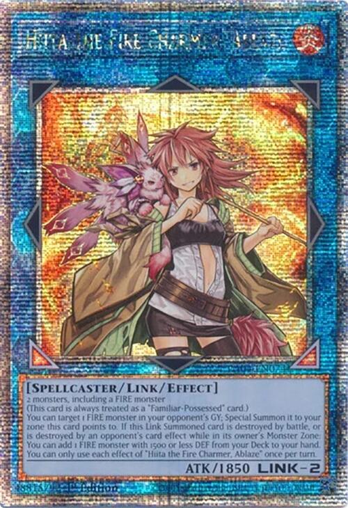Hiita the Fire Charmer, Ablaze [RA04-EN074] Quarter Century Secret Rare | Mega City Incorporated