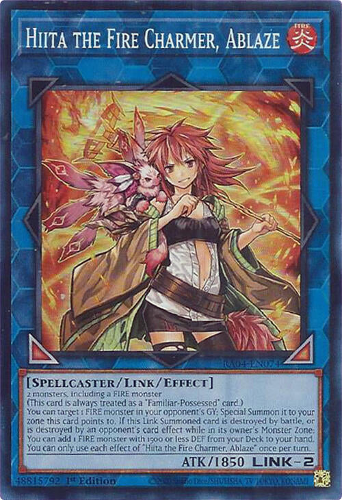 Hiita the Fire Charmer, Ablaze [RA04-EN074] Super Rare | Mega City Incorporated