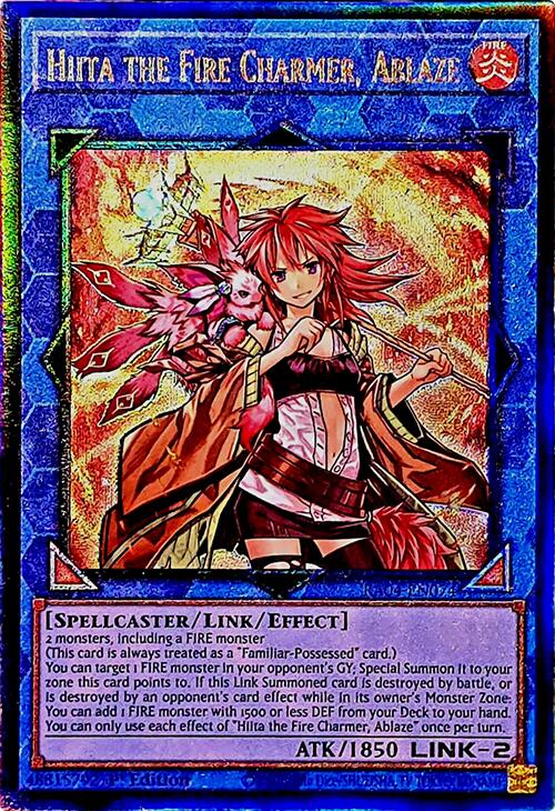 Hiita the Fire Charmer, Ablaze [RA04-EN074] Prismatic Ultimate Rare | Mega City Incorporated