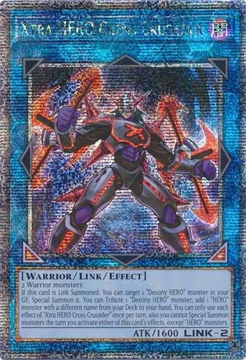 Xtra HERO Cross Crusader [RA04-EN076] Quarter Century Secret Rare | Mega City Incorporated