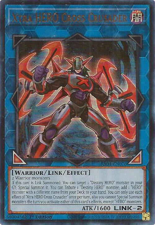 Xtra HERO Cross Crusader [RA04-EN076] Ultra Rare | Mega City Incorporated