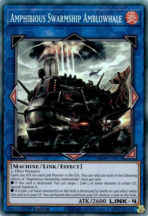 Amphibious Swarmship Amblowhale [RA04-EN077] Prismatic Collector's Rare | Mega City Incorporated