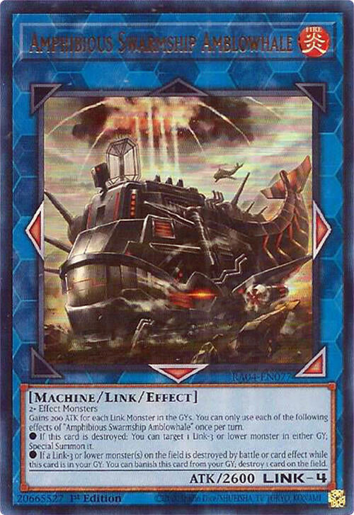 Amphibious Swarmship Amblowhale [RA04-EN077] Ultra Rare | Mega City Incorporated