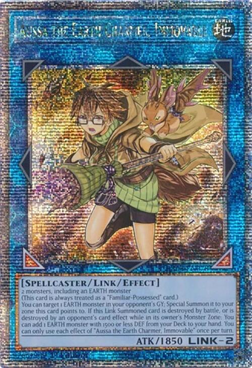 Aussa the Earth Charmer, Immovable [RA04-EN078] Quarter Century Secret Rare | Mega City Incorporated