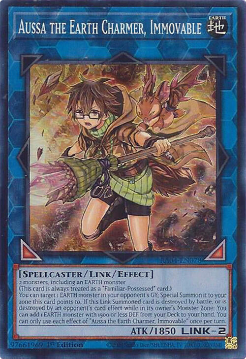 Aussa the Earth Charmer, Immovable [RA04-EN078] Super Rare | Mega City Incorporated
