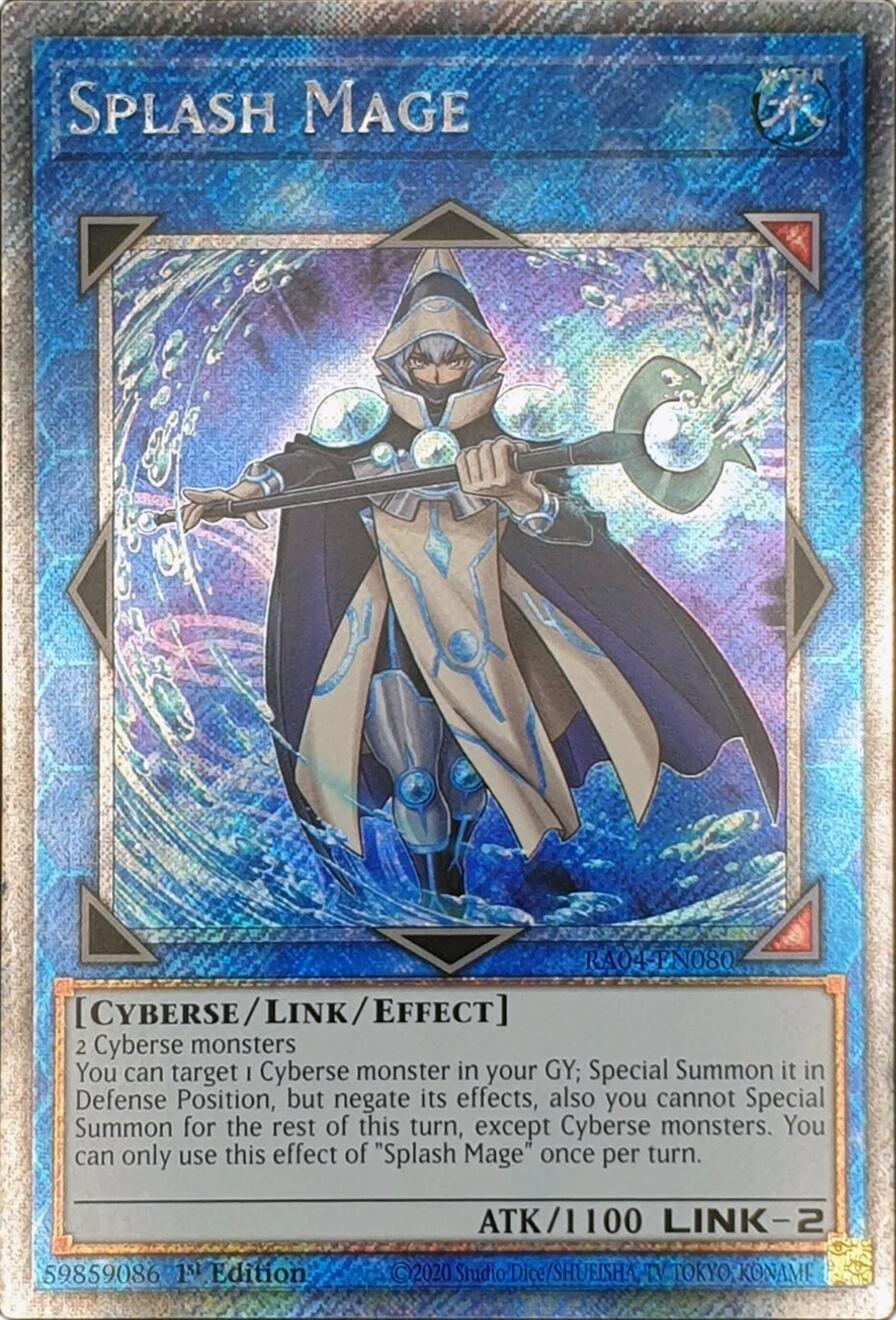 Splash Mage [RA04-EN080] Platinum Secret Rare | Mega City Incorporated