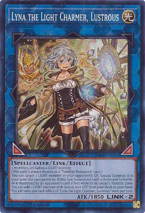 Lyna the Light Charmer, Lustrous [RA04-EN081] Super Rare | Mega City Incorporated