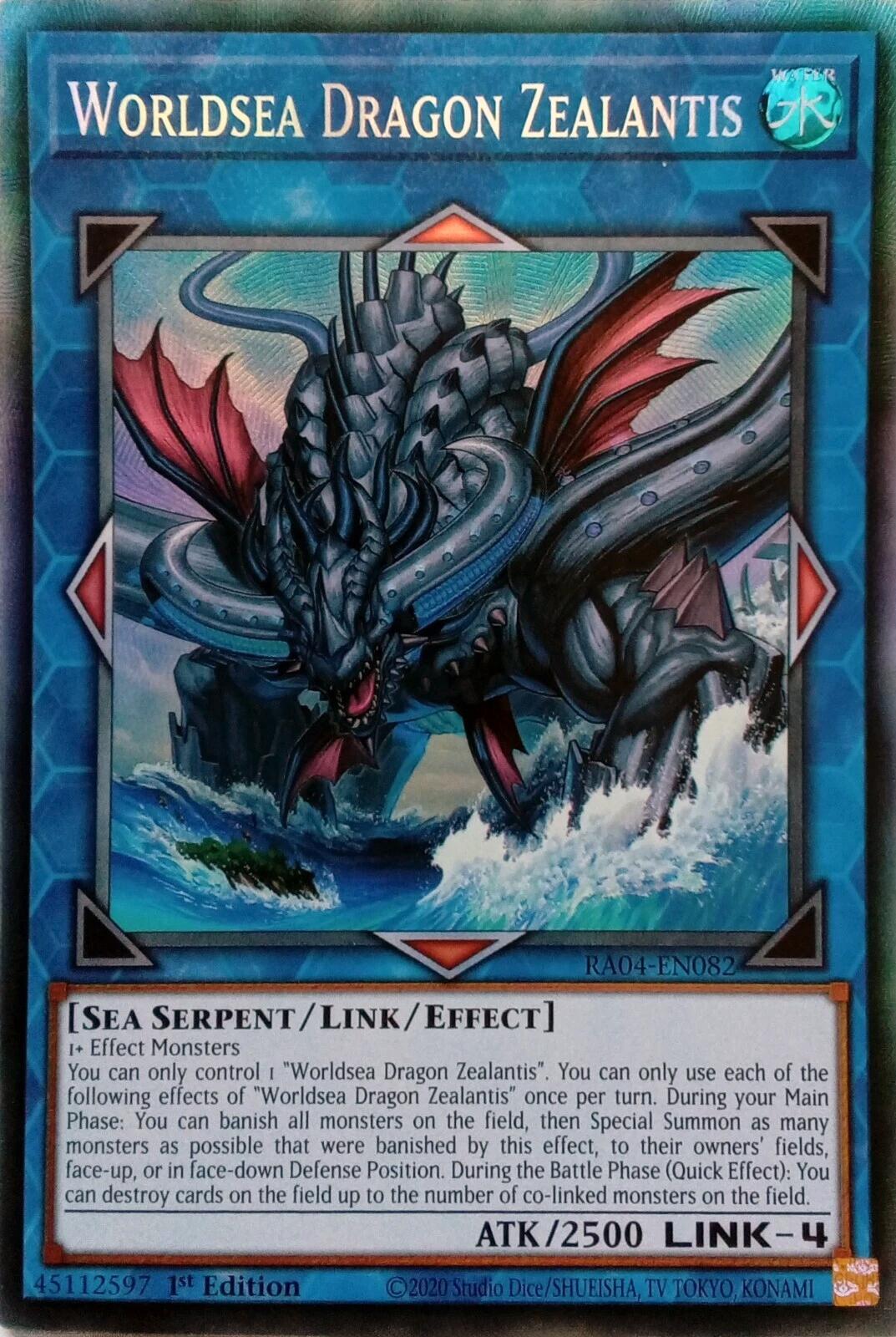 Worldsea Dragon Zealantis [RA04-EN082] Prismatic Collector's Rare | Mega City Incorporated