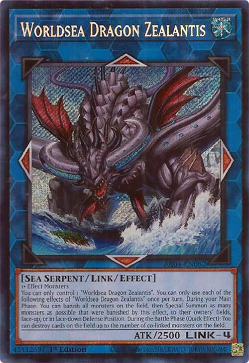 Worldsea Dragon Zealantis [RA04-EN082] Secret Rare | Mega City Incorporated