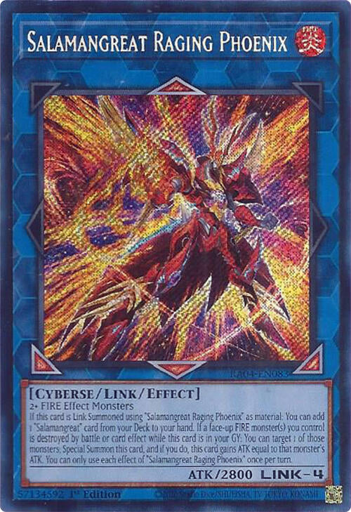 Salamangreat Raging Phoenix [RA04-EN083] Secret Rare | Mega City Incorporated