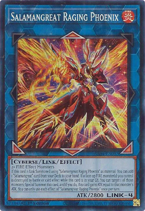 Salamangreat Raging Phoenix [RA04-EN083] Super Rare | Mega City Incorporated