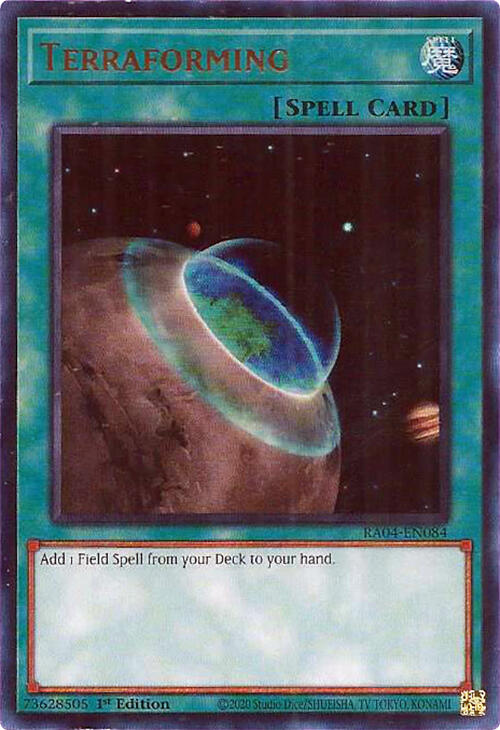 Terraforming [RA04-EN084] Ultra Rare | Mega City Incorporated