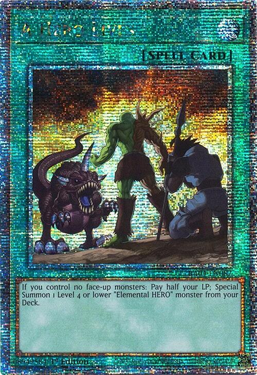 A Hero Lives [RA04-EN087] Quarter Century Secret Rare | Mega City Incorporated