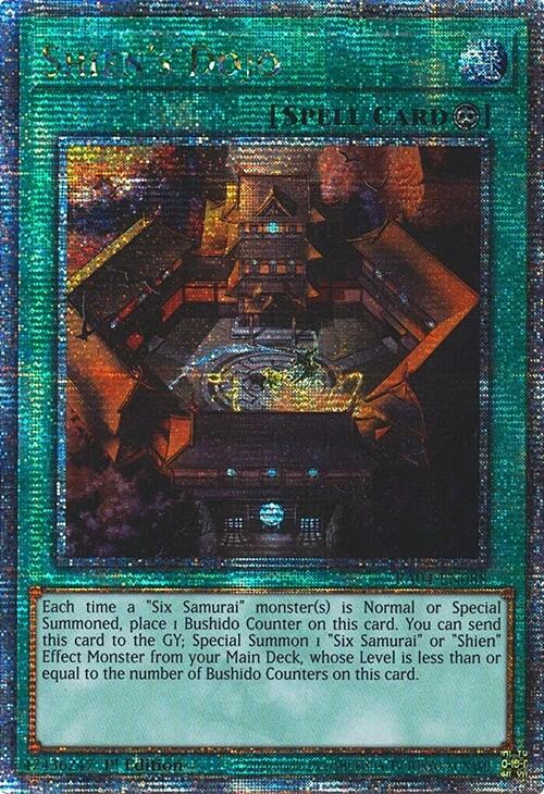 Shien's Dojo [RA04-EN088] Quarter Century Secret Rare | Mega City Incorporated