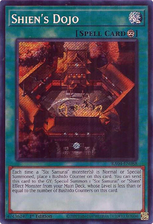 Shien's Dojo [RA04-EN088] Secret Rare | Mega City Incorporated