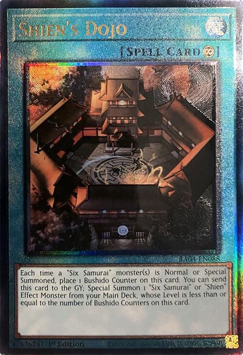 Shien's Dojo [RA04-EN088] Prismatic Ultimate Rare | Mega City Incorporated