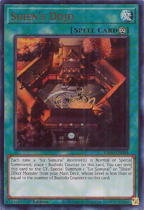 Shien's Dojo [RA04-EN088] Ultra Rare | Mega City Incorporated
