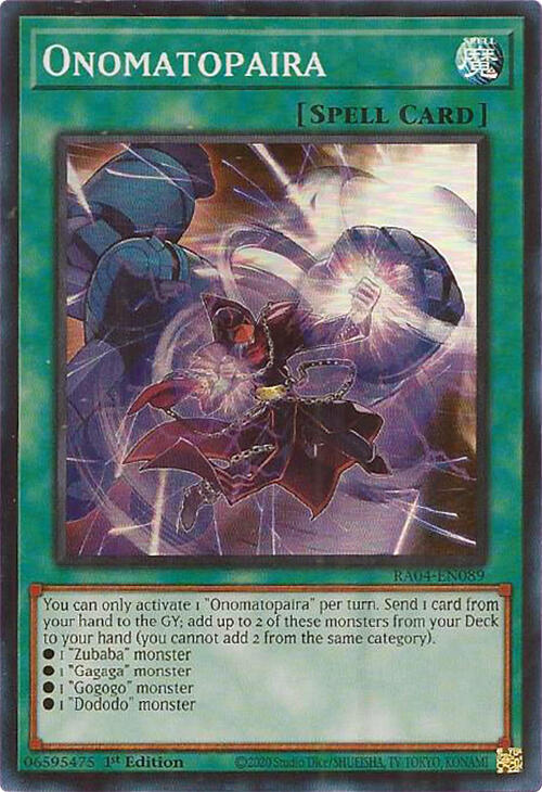 Onomatopaira [RA04-EN089] Super Rare | Mega City Incorporated