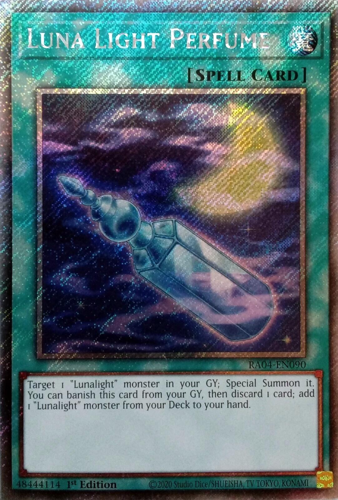 Luna Light Perfume [RA04-EN090] Platinum Secret Rare | Mega City Incorporated
