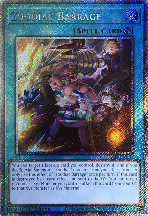 Zoodiac Barrage [RA04-EN091] Platinum Secret Rare | Mega City Incorporated