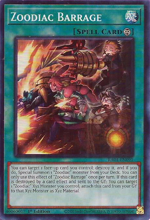 Zoodiac Barrage [RA04-EN091] Super Rare | Mega City Incorporated
