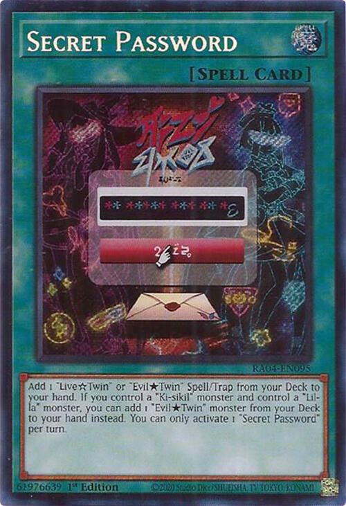 Secret Password [RA04-EN095] Secret Rare | Mega City Incorporated