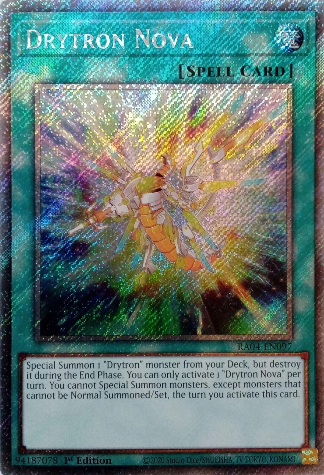 Drytron Nova [RA04-EN097] Platinum Secret Rare | Mega City Incorporated