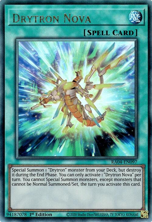 Drytron Nova [RA04-EN097] Prismatic Ultimate Rare | Mega City Incorporated