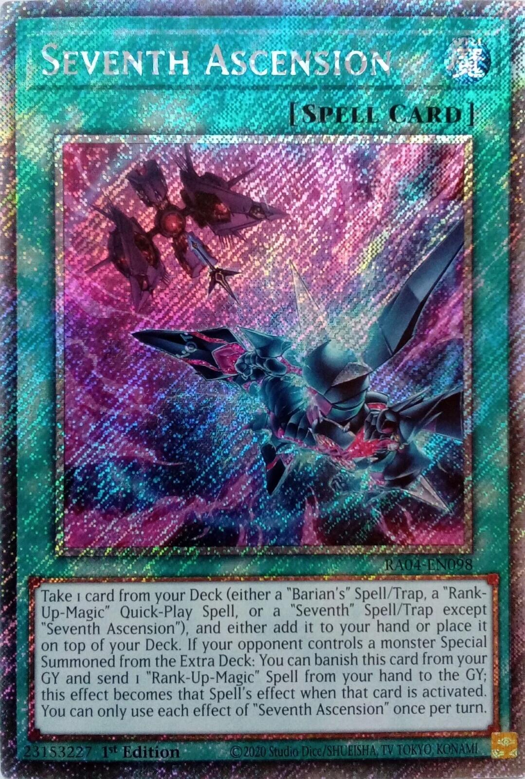 Seventh Ascension [RA04-EN098] Platinum Secret Rare | Mega City Incorporated