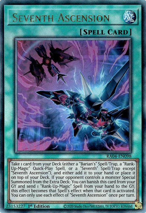 Seventh Ascension [RA04-EN098] Prismatic Ultimate Rare | Mega City Incorporated