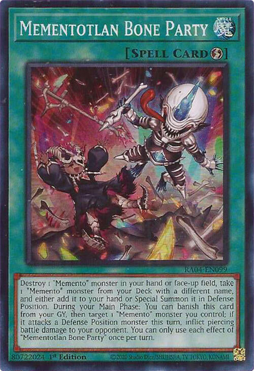 Mementotlan Bone Party [RA04-EN099] Super Rare | Mega City Incorporated