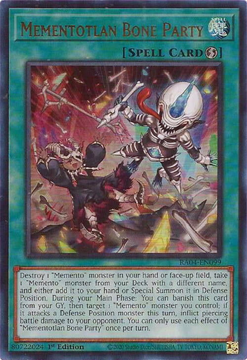 Mementotlan Bone Party [RA04-EN099] Ultra Rare | Mega City Incorporated