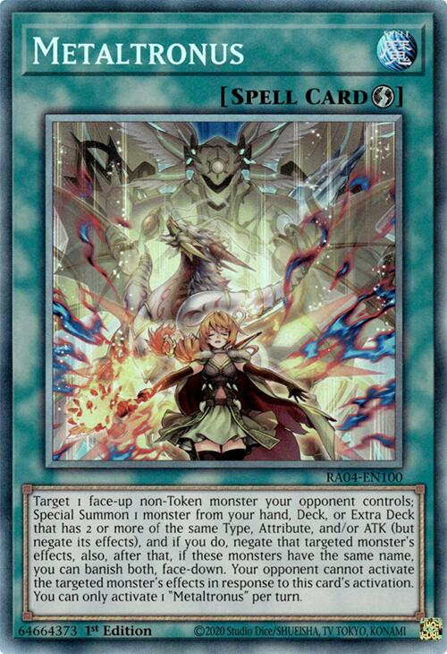Metaltronus [RA04-EN100] Prismatic Collector's Rare | Mega City Incorporated