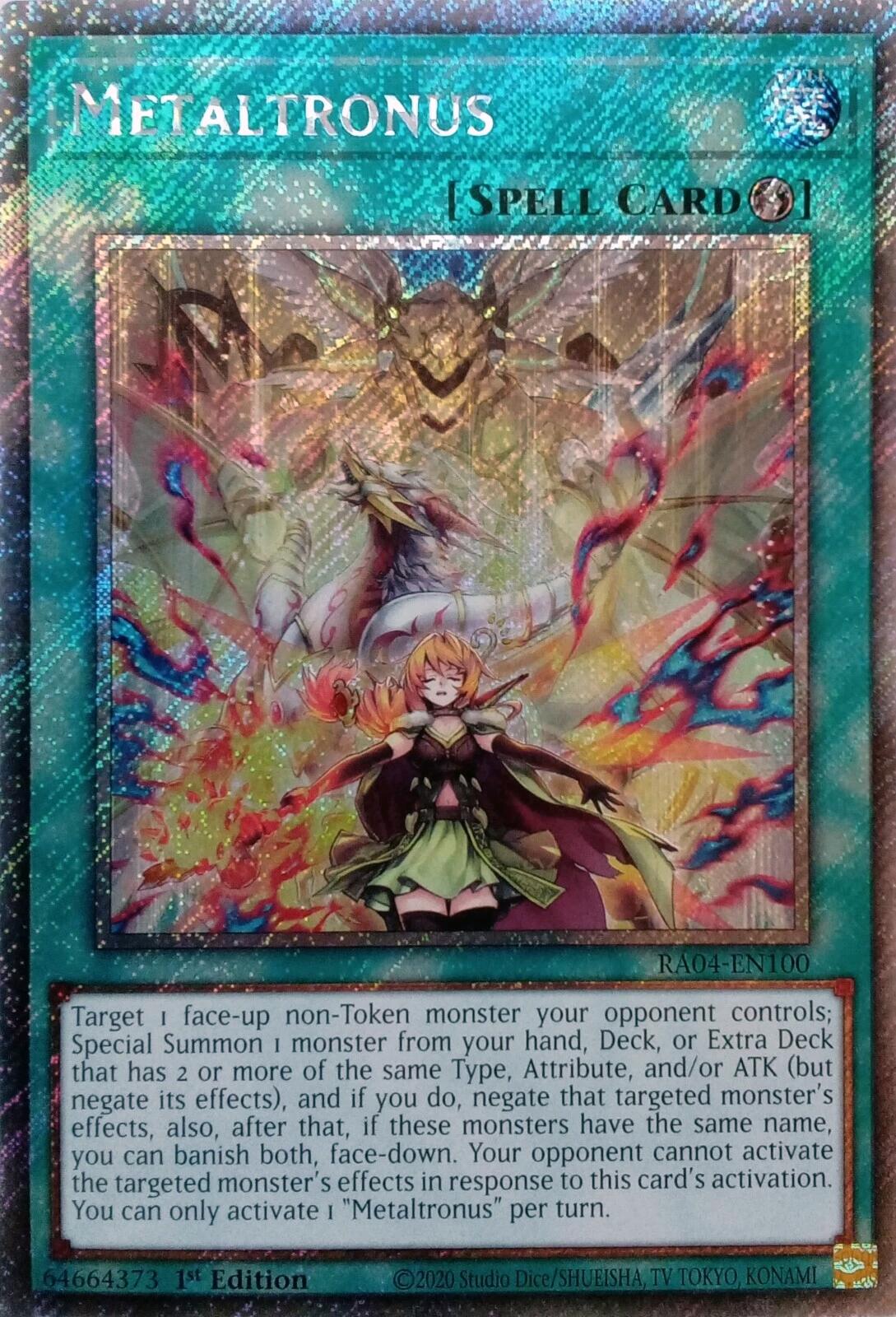 Metaltronus [RA04-EN100] Platinum Secret Rare | Mega City Incorporated