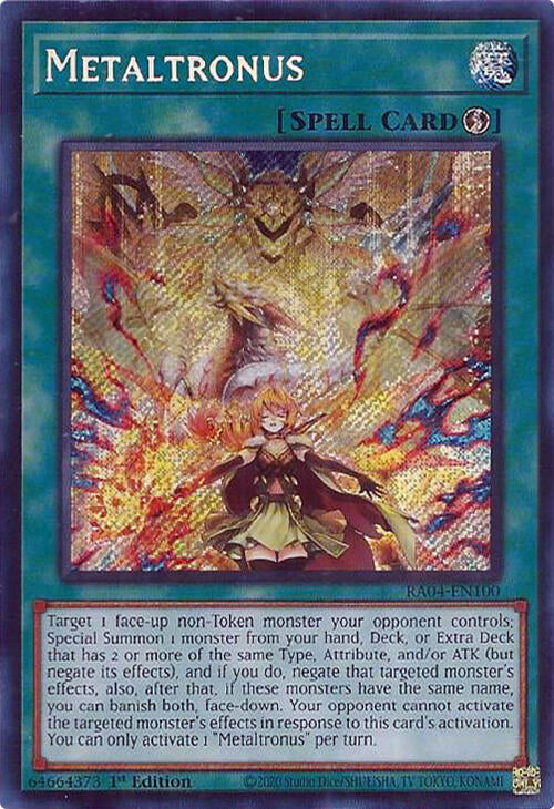 Metaltronus [RA04-EN100] Secret Rare | Mega City Incorporated