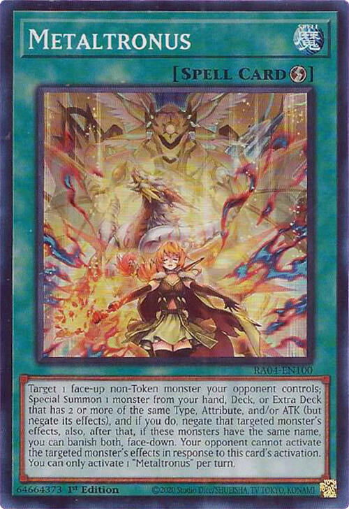 Metaltronus [RA04-EN100] Super Rare | Mega City Incorporated