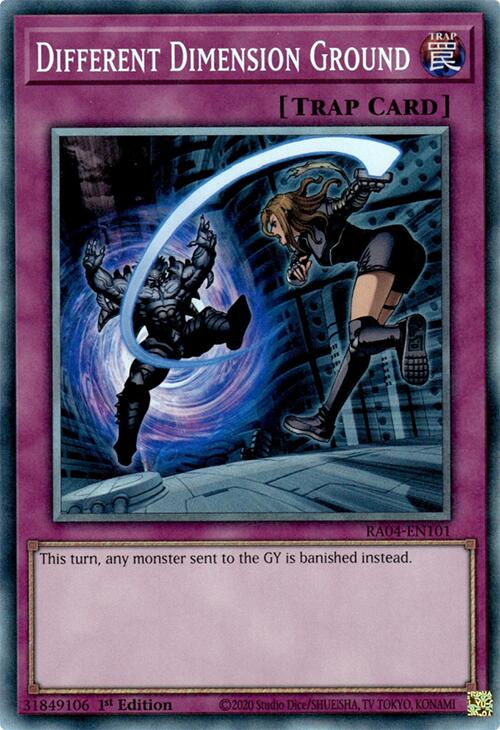 Different Dimension Ground [RA04-EN101] Prismatic Collector's Rare | Mega City Incorporated