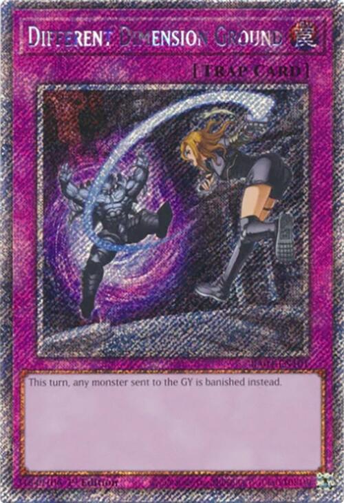 Different Dimension Ground [RA04-EN101] Platinum Secret Rare | Mega City Incorporated