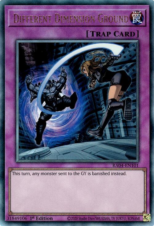 Different Dimension Ground [RA04-EN101] Prismatic Ultimate Rare | Mega City Incorporated